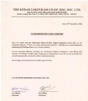 THE KEDARLOKPTIRAM CO-OP. HSG. SOC. LTD.